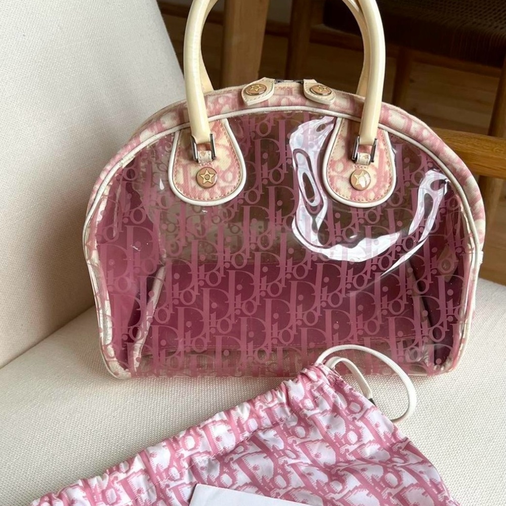 Pink Christian Dior purse - Picture 4 of 8